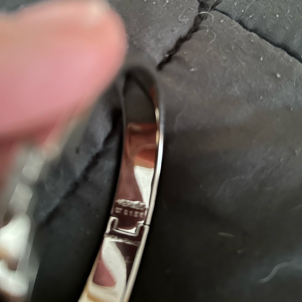 Black and silver Hermes bracelet
